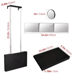 SELF FIND telescoping hook and rod detail offering adjustable height stability