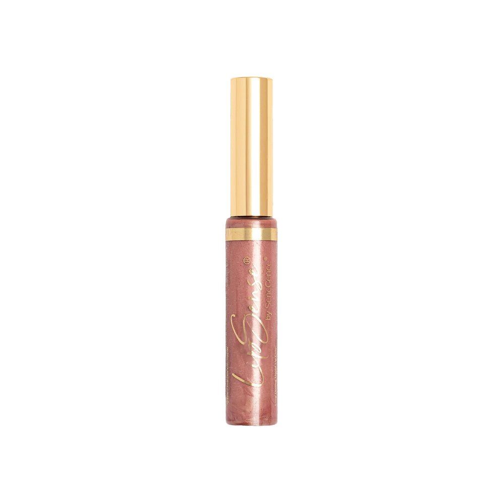 SeneGence LipSense front packaging showing beige champagne shade and label benefit