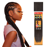 Sensationnel front packaging showing 58in 3-pack braids and fast installation benefit