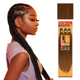 Sensationnel front packaging showing three 58-inch braids, fast-install benefit