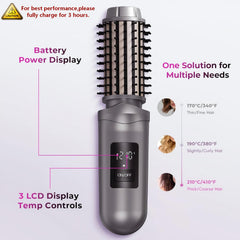 Sensawaves keratin-coated barrel closeup highlighting smooth surface for reduced friction and shine