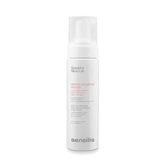 Sensilis Gentle Cleansing Mousse front packaging showing pump and 200ml size, gentle cleansing benefit