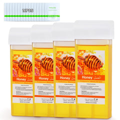 Seopri roll on wax front packaging showing four cartridges, promotes easy refills