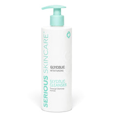 Serious Skincare front bottle view showing product and clear benefits
