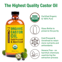 Seven Minerals oil drop on hand showing rich texture and fast absorption benefit