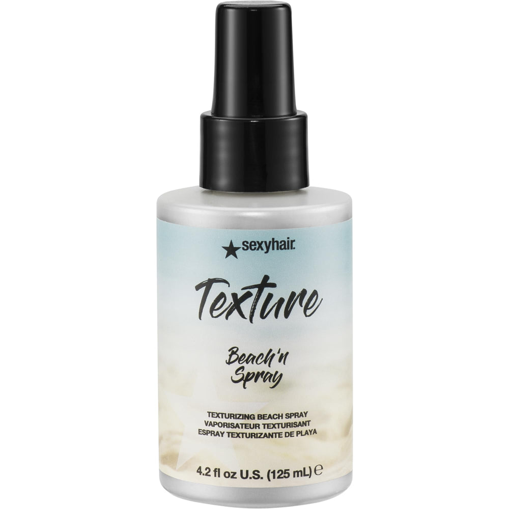 SexyHair Beach'n Spray front packaging showing bottle and label, lightweight texture