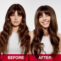 SexyHair conditioner being applied to hair demonstrating detangling benefit