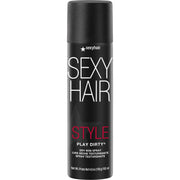 SexyHair Play Dirty front packaging showing product benefits