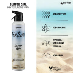 SexyHair Surfer Girl close-up on hair texture highlighting touchable separation benefit