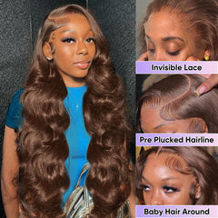 SFTNMEH close-up of body wave texture for soft, salon-quality movement