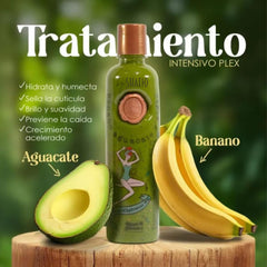 SHAEIO PLEX conditioner texture with banana and avocado for deep repair