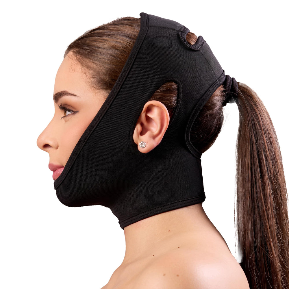 Shape Concept front view of chin strap showing firm support and contour benefit