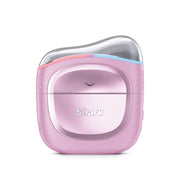 Shark DePuffi front view in pink showing compact thermal sculpting device for travel