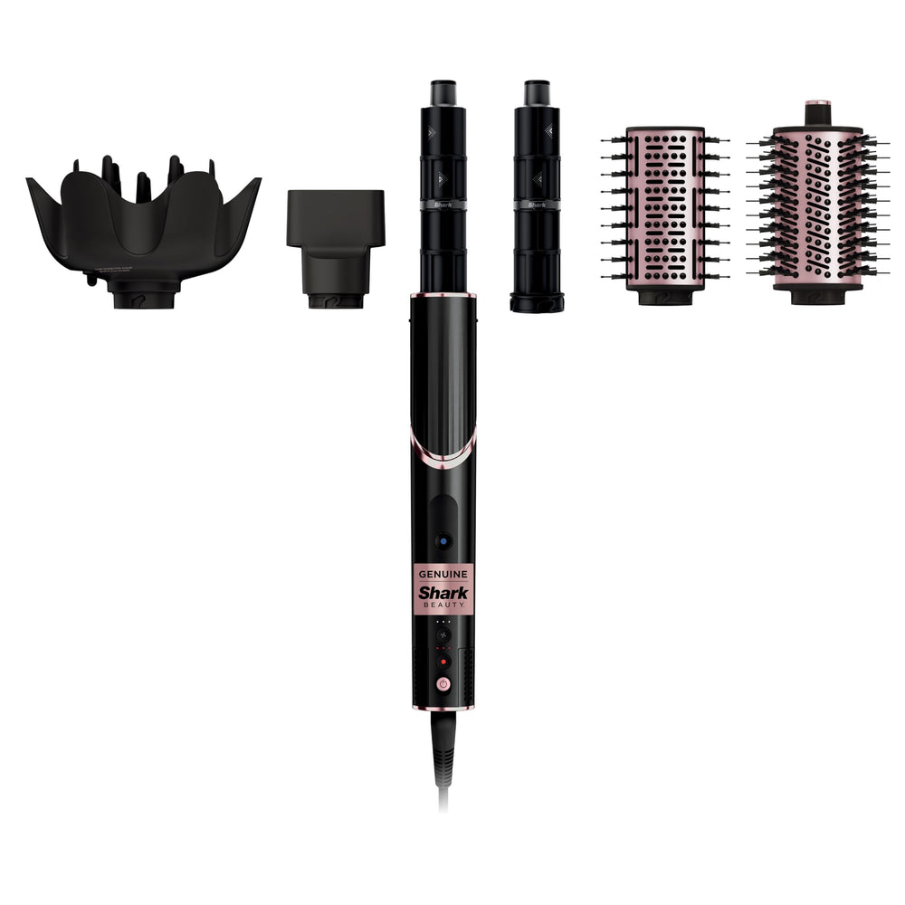 Shark FlexStyle front view showing compact dryer and handle for fast drying