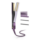Shark SilkiPro front view showing plum finish and ergonomic design benefit