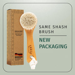 SHASH ergonomic beech wood handle showing comfortable grip and control