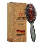 SHASH front view medium brush showing bristle layout and polished finish benefit
