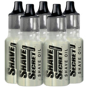 Shave Secret front bottle view showing label and compact pack benefit