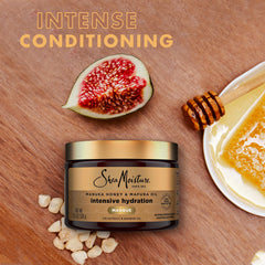 Shea Moisture being applied to wet hair for conditioning and detangling