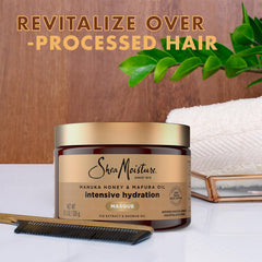 Shea Moisture back label with ingredients and usage directions visible