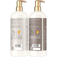 Shea Moisture pump close-up for easy dispensing and less waste