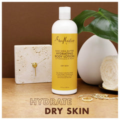 SheaMoisture creamy lotion texture swipe demonstrating moisturization and spreadability