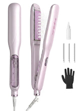 SHEGLAM front view showing 1.5-inch plates and ergonomic body for fast styling