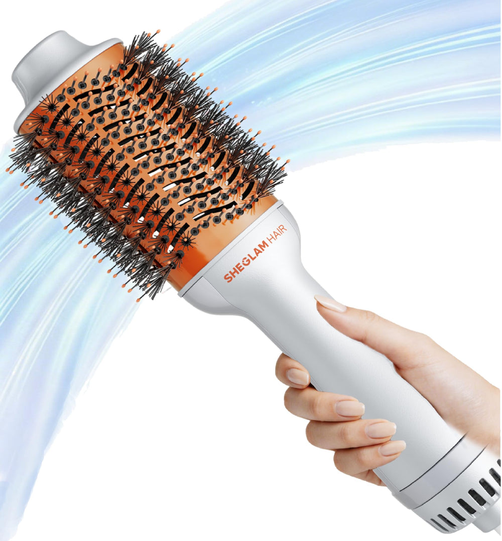 SHEGLAM front view showing compact design and fast styling benefit