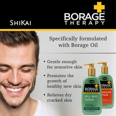 ShiKai applying lotion to hand to soothe dryness and restore softness