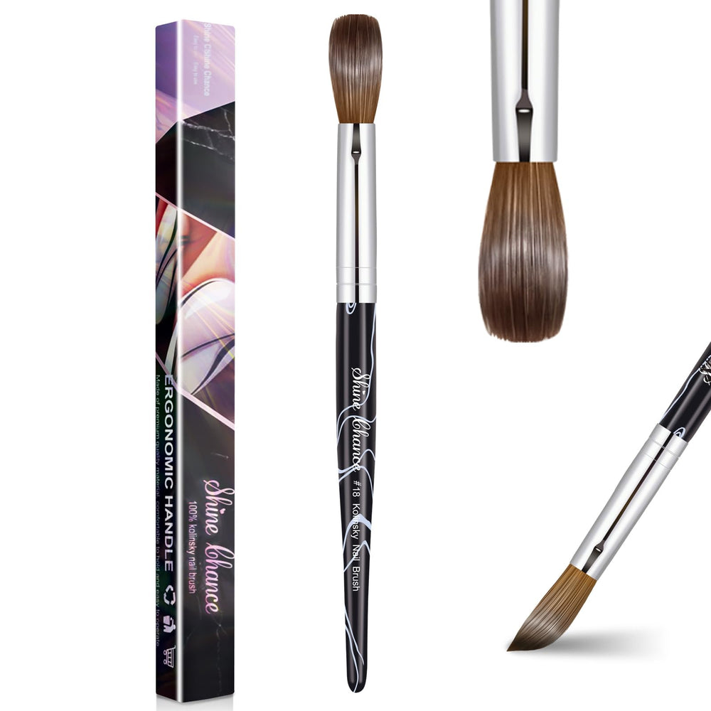 Shine Chance front packaging showing brush in gift box and tube, professional presentation benefit