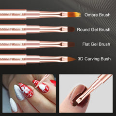 Shine Chance closeup of brush tips showing fine nylon fibers for precise strokes