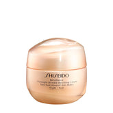 Shiseido Benefiance jar front view showing elegant packaging and restorative benefit