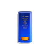 Shiseido clear stick front packaging showing compact protective design and brand