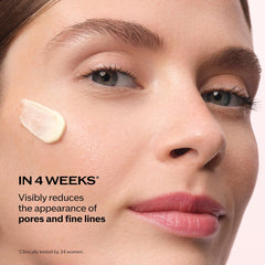 Shiseido open jar showing creamy texture and quick-absorbing finish benefit