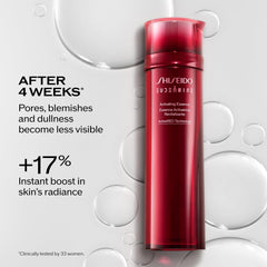 Shiseido Eudermine pouring texture demonstrating lightweight hydration benefit
