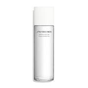 Shiseido Men hydrating lotion clear front bottle shows sleek packaging and instant hydration benefit