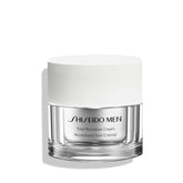 Shiseido Men cream front packaging showing 50 mL jar and benefits