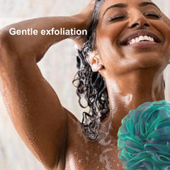 Shower Bouquet handle detail with grip for easier back reach and control