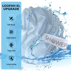 SHOWER BOUQUET wide ribbon handle close-up, easy hanging and quick drying