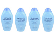 Shower To Shower front label showing product name and 13 ounce jar benefit