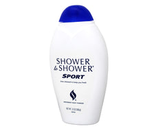 Shower To Shower sport applied after workout showing reduced moisture and comfort