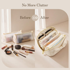 SHOWKOO clear waterproof brush pocket protecting brushes and easing cleanup