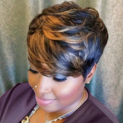 showreal pixie front view showcasing natural bangs and flattering shape