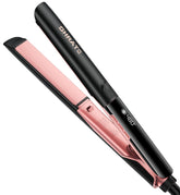 SHRATE flat iron front view showing sleek body and plates for efficient styling