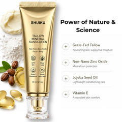 SHUIKU open container showing creamy sunscreen for easy application