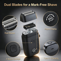 SHYEEH precision trimmer detail for accurate beard shaping and neat edges benefit