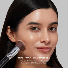 SIGMA BEAUTY foundation brush close-up showing dense fibers for even coverage