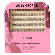 Silly George front packaging showing 60 pre-glued clusters benefit quick application