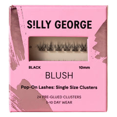 Silly George front packaging showing 24 pre-glued clusters and clear labeling benefit quick restock