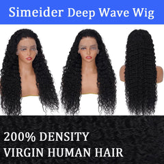 Simeider back view showing full 30-inch length and 200% density
